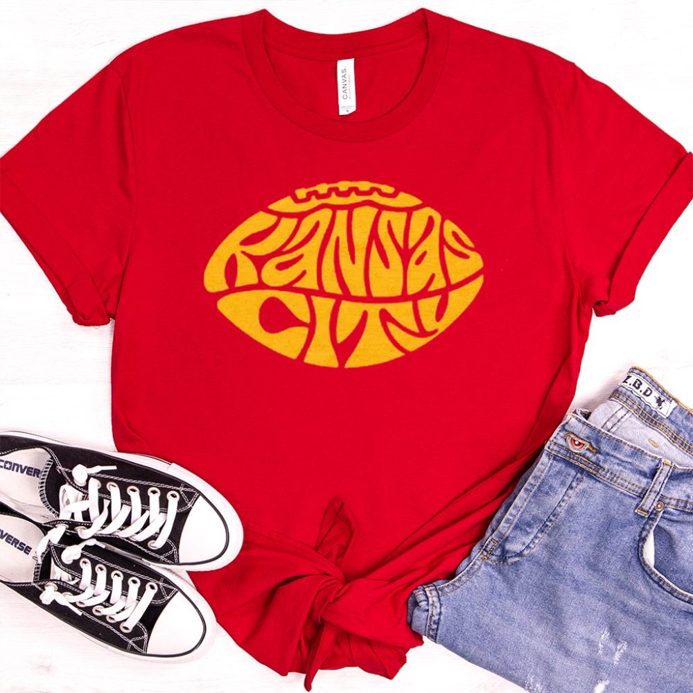 Kansas City Football Printed Graphic Tee